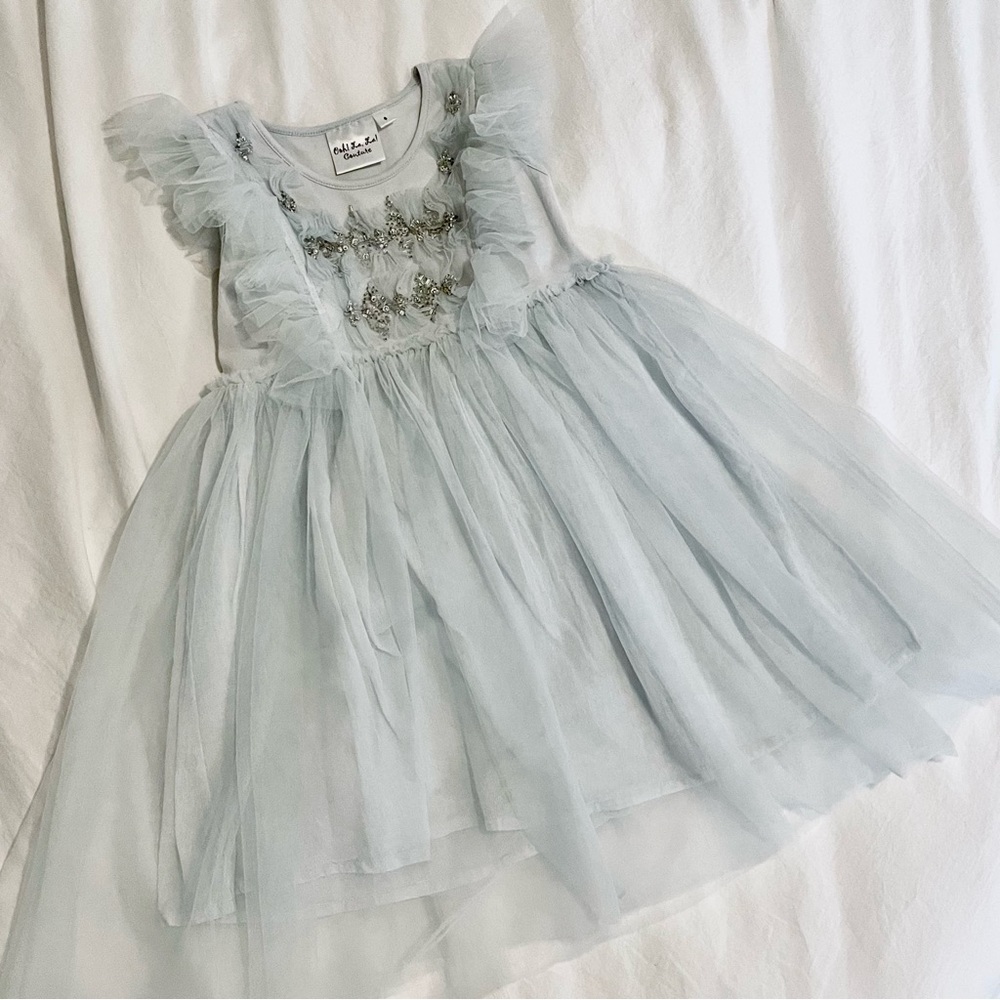 Ooh! La La! Couture Girls Size 6 Blue Pixie Dust Dress